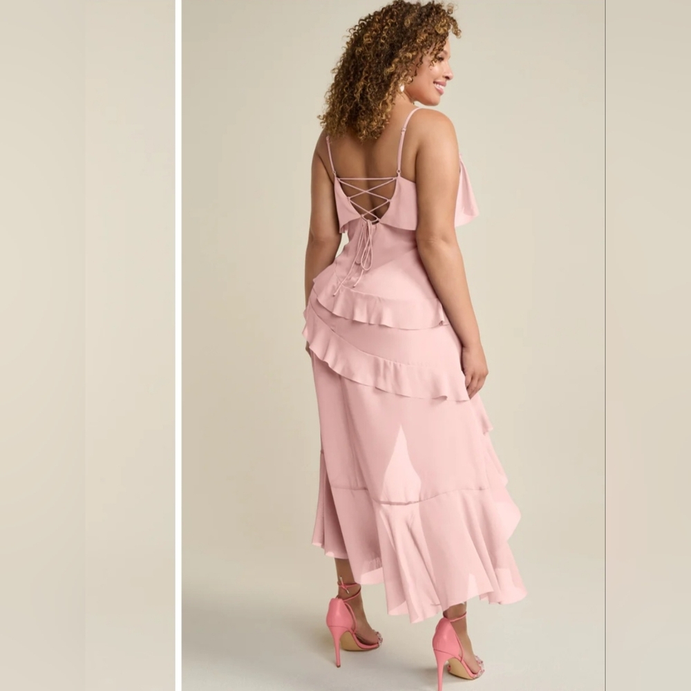 VENUS ELEGANT PINK SUNDRESS - Picture 3 of 5